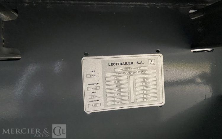 LECITRAIL SEMI REMORQUE FOURGON  HA-563-LG