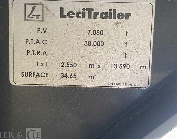 LECITRAIL SEMI REMORQUE FOURGON  HC-454-GM