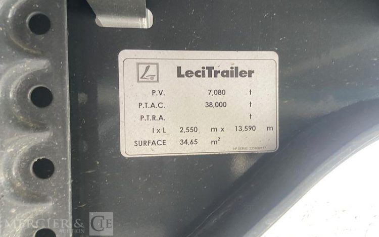 LECITRAIL SEMI REMORQUE FOURGON  HC-551-GM