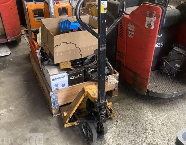 LOTS DE 5 TRANSPALETTES ELEC HS + 1 MANUEL + PIECES  MANUTHS