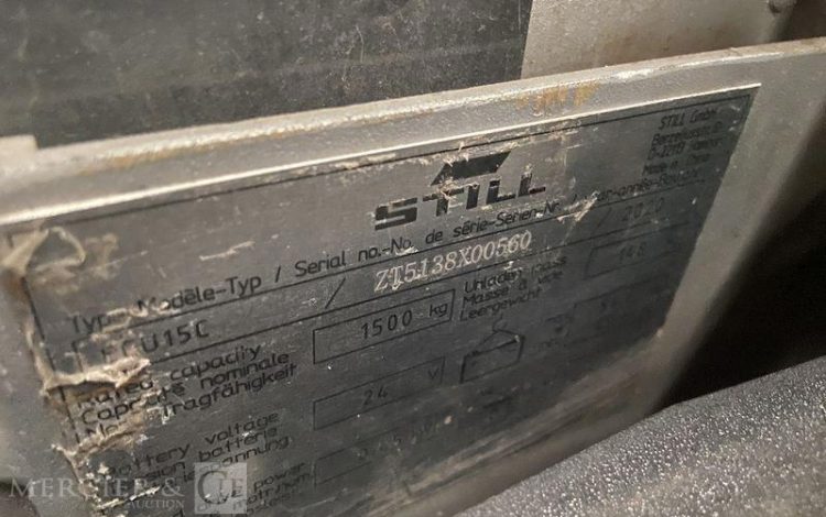 STILL TRANSPALETTE ELECTRIQUE U15C – CAP 1T5 – AN 2020 ORA X00560