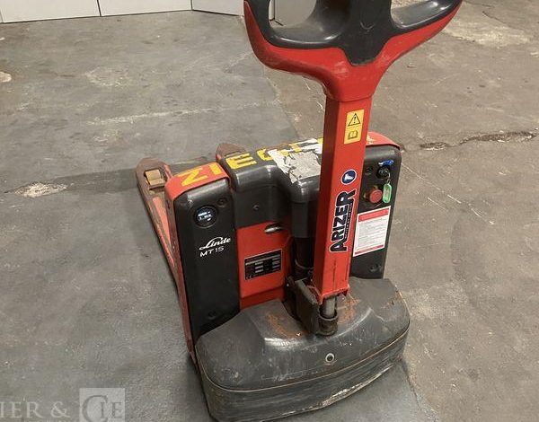 LINDE TRANSPALETTE ELECTRIQUE MT15 -CAP 1T5 – AN 2021 – 848 HEURES ROUGE Y60073