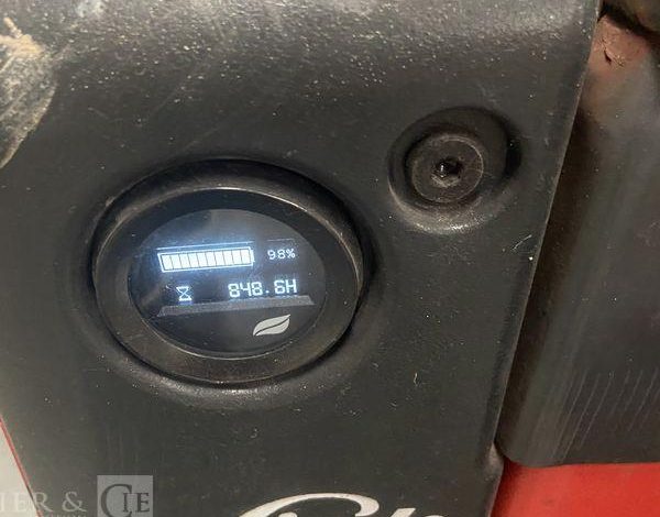 LINDE TRANSPALETTE ELECTRIQUE MT15 -CAP 1T5 – AN 2021 – 848 HEURES ROUGE Y60073