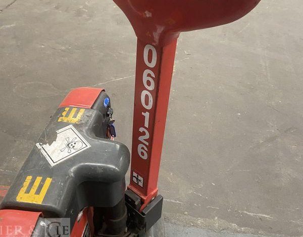 LINDE TRANSPALETTE ELECTRIQUE MT15 – CAP 1T5 – AN 2021 – 900 HEURES ROUGE Y60126