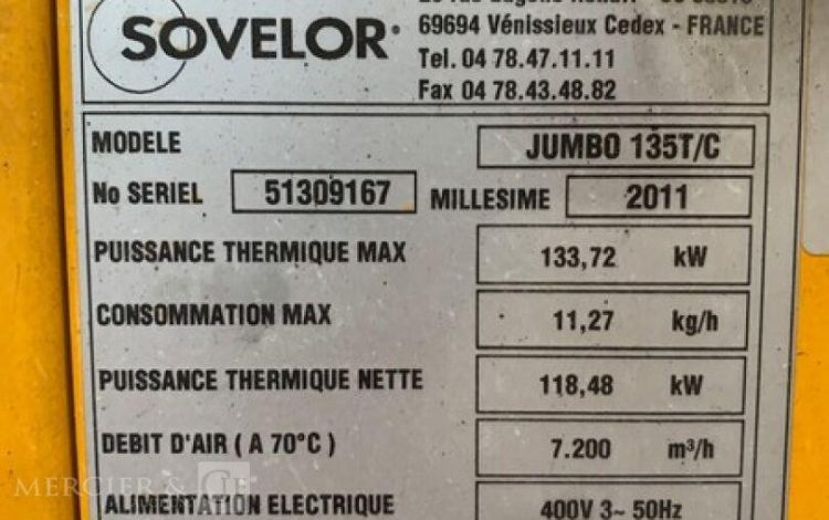 SOVELOR JUMBO 135T/C  CID010015