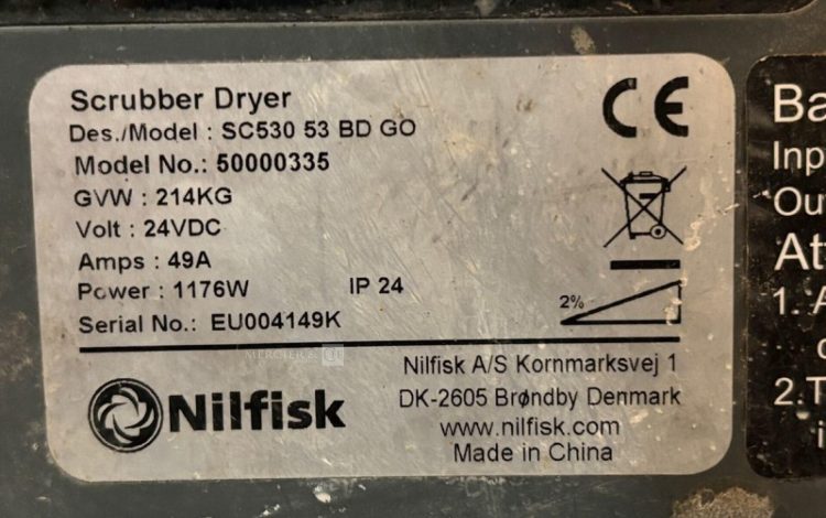 NILFISK SC530 53 BD GO  LAV010022