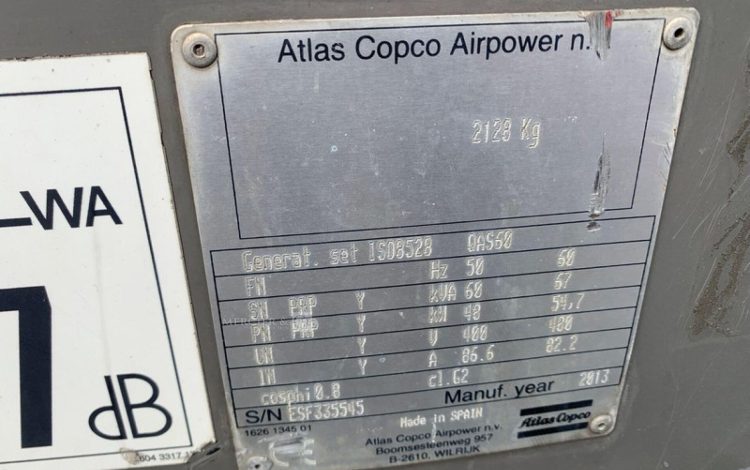 ATLAS COPCO QAS60  5864