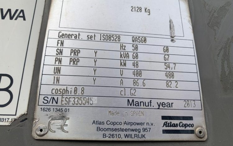 ATLAS COPCO QAS60  5864