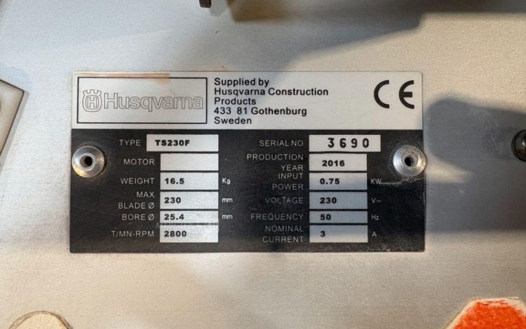 HUSQVARNA TS230F  122MAM8