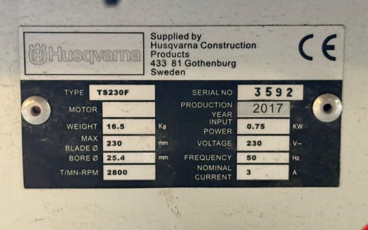 HUSQVARNA TS230F  122MAM8