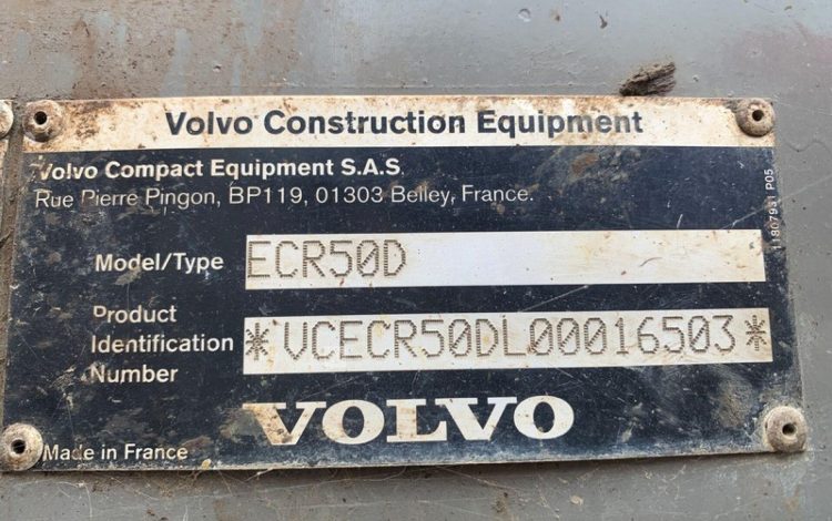 VOLVO ECR50D  10896
