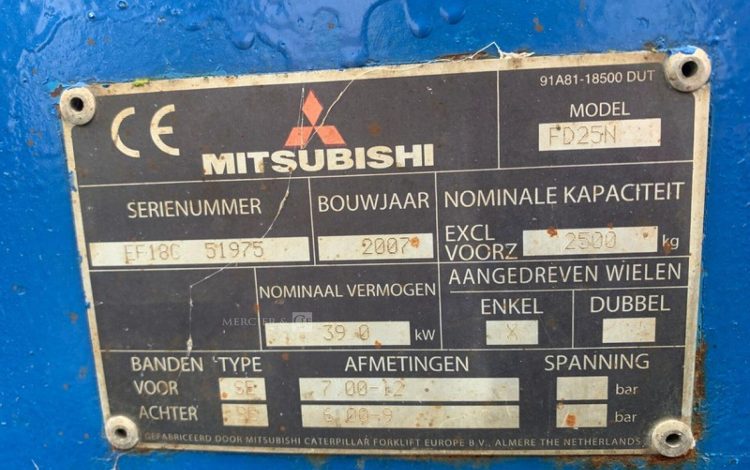 MITSUBISHI FD25N  25HD4705