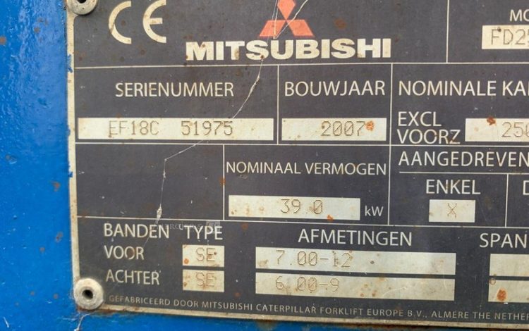 MITSUBISHI FD25N  25HD4705