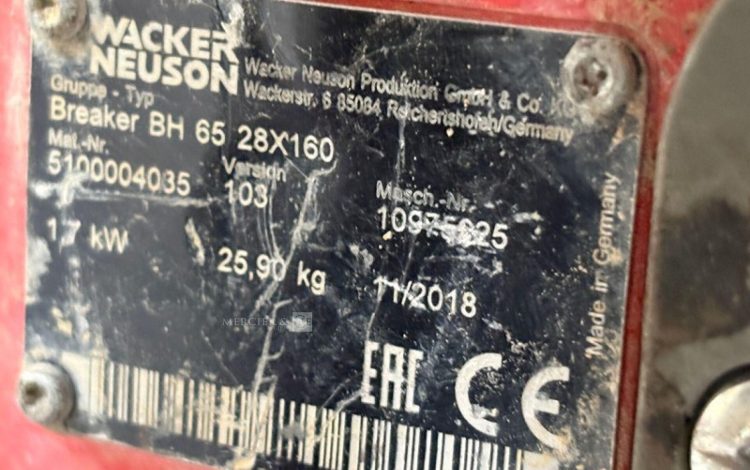 WACKER NEUSON BH65  184MAM8