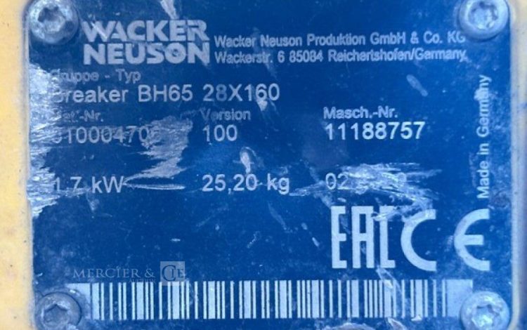 WACKER NEUSON BH65  184MAM8