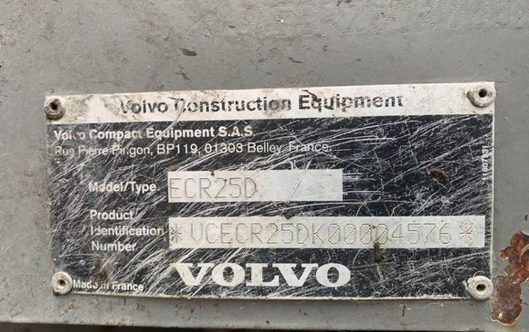 VOLVO ECR25D  237314