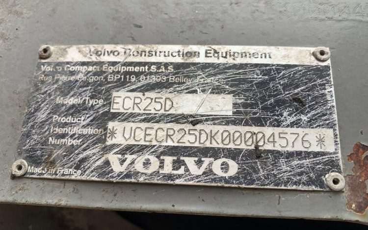 VOLVO ECR25D  237314
