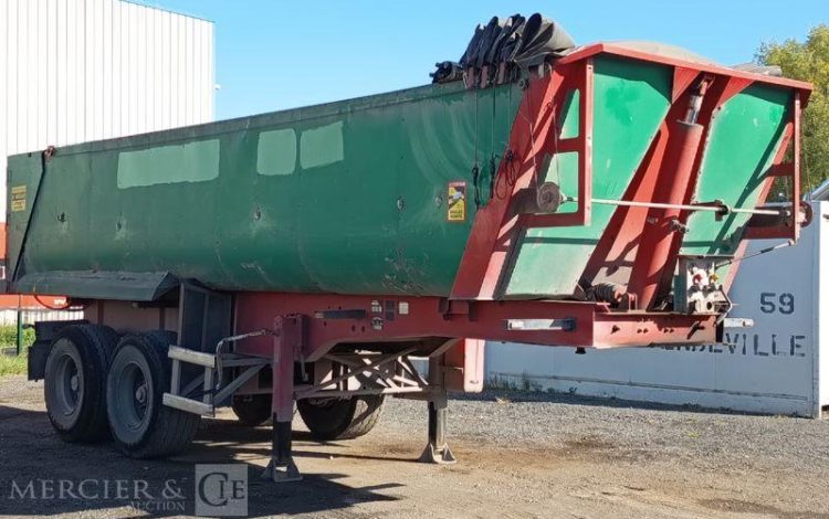 TRAILOR SEME REMORQUE BENNE BASCULANTE 2 ESSIEUS – PTAC : 33 TONNES – ANNEE 2017  810CTQ59