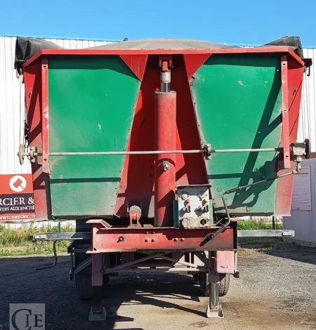 TRAILOR SEME REMORQUE BENNE BASCULANTE 2 ESSIEUS – PTAC : 33 TONNES – ANNEE 2017  810CTQ59