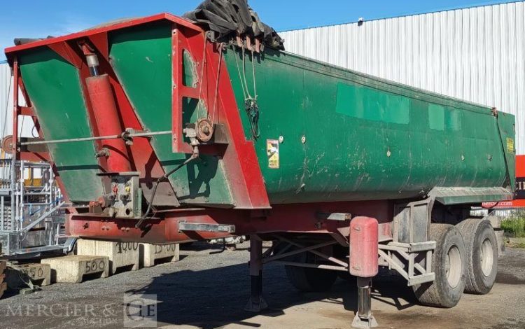 TRAILOR SEME REMORQUE BENNE BASCULANTE 2 ESSIEUS – PTAC : 33 TONNES – ANNEE 2017  810CTQ59