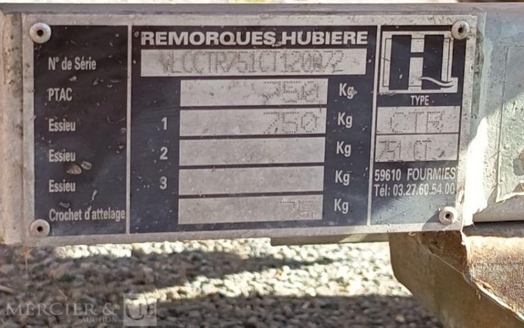 HUBIERE REMORQUE CITERNE 500L  CD-273-EH