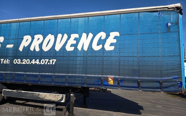 KRONE SEMI REMORQUE BACHEE 3 ESSIEUX PTAC : 38 TONNES – ANNEE 2012  CG-077-KW