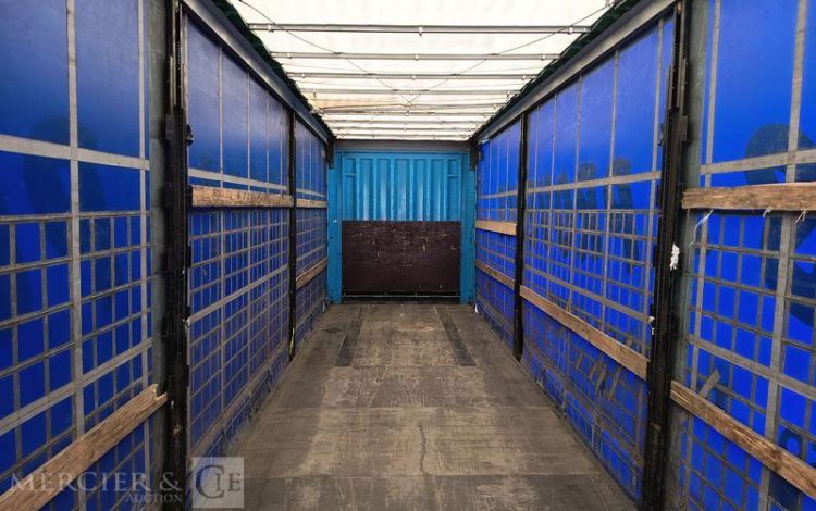 KRONE SEMI REMORQUE BACHEE 3 ESSIEUX PTAC : 38 TONNES – ANNEE 2012  CG-077-KW