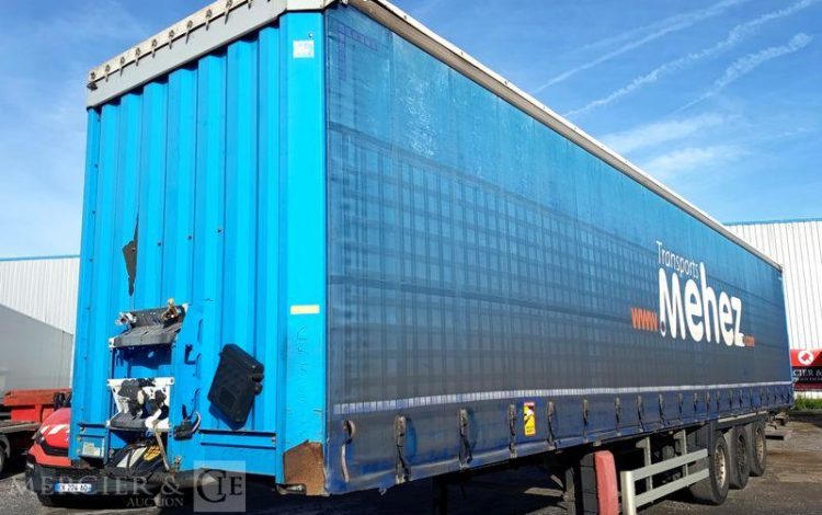 KRONE SEMI REMORQUE BACHEE 3 ESSIEUX – PTAC : 38 TONNES – ANNEE 2013  CS-563-LC