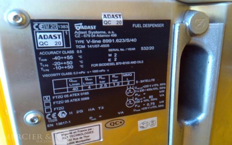 ALOREM CUVE CARBURANT ECE 14 – 1450 LITRES – AN2020  CUV010283