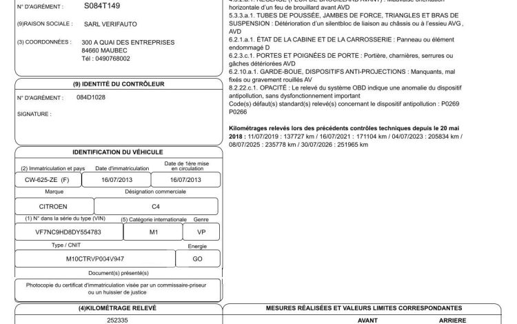 CITROEN C4 1.6 E-HDI 115CH MILLENIUM BLANC CW-625-ZE