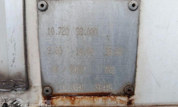 FRUEHAUF SEMI REMORQUE FRIGORIFIQUE EN DESIGNATION PTAC : 38 TONNES- DIESEL  CW-769-VE
