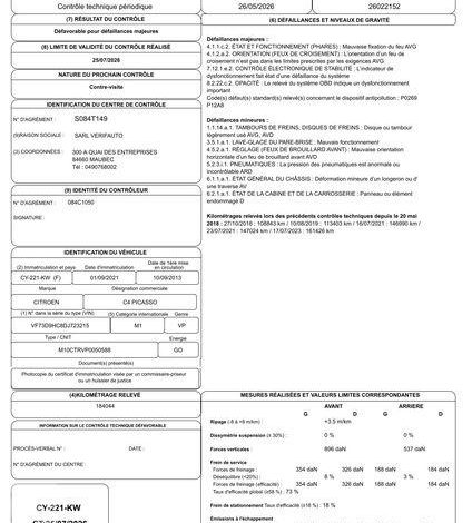 CITROEN C4 PICASSO 1.6 E-HDI 115CH BUSINESS ETG BLANC CY-221-KW