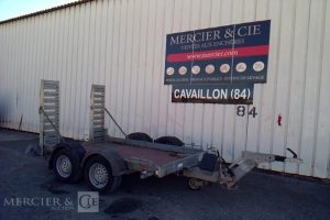 HUBIERE REMORQUE PORTE-ENGIN CU 2T  DF-118-PR