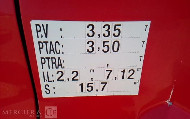 IVECO 35S11 NACELLE SUR VL 20M – MT 202 DS – 4979H – 60527KM – AN2014 ROUGE DF-426-QE