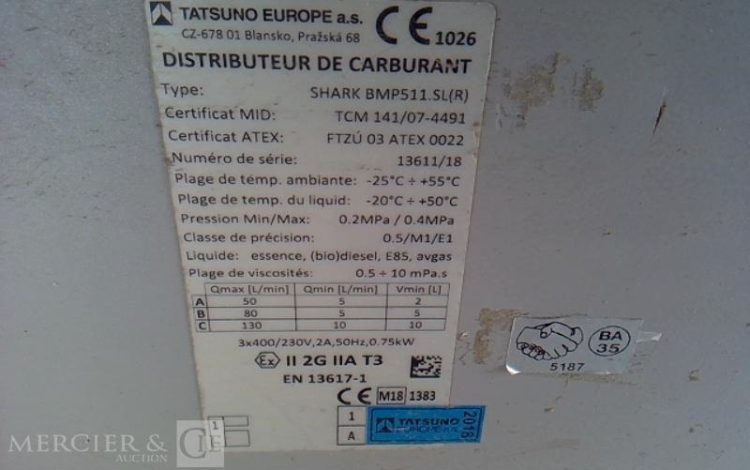 DISTRIBUTEUR HOMOLOGUE 240 V  DIS748500