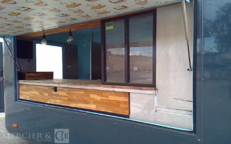 TA-NO REMORQUE FOOD TRUCK –  2 ESSIEUX  – PTAC 1T4  DN-504-YB