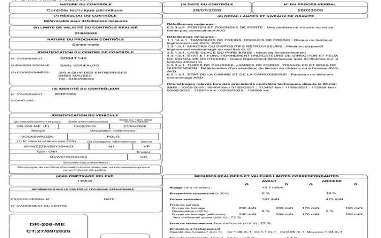 VOLKSWAGEN POLO 1.4 TDI 70CH WEMBLEY GRIS DR-206-ME