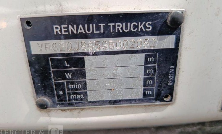 RENAULT D19 WIDE AVEC GROUPE FROID – EN DESIGNATION – DIESEL – 331340 KMS BLANC DZ-104-ZG