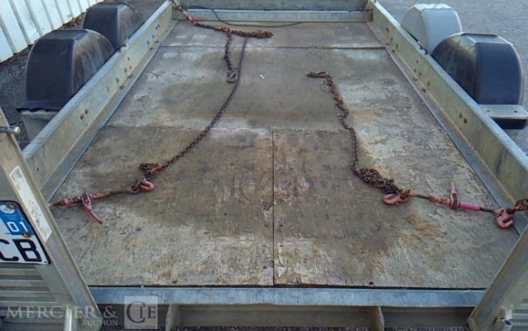 ECIM REMORQUE PORTE-ENGIN CU 2T8  EE-799-CB
