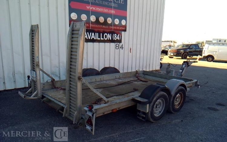 ECIM REMORQUE PORTE-ENGIN CU 2T8  EE-799-CB