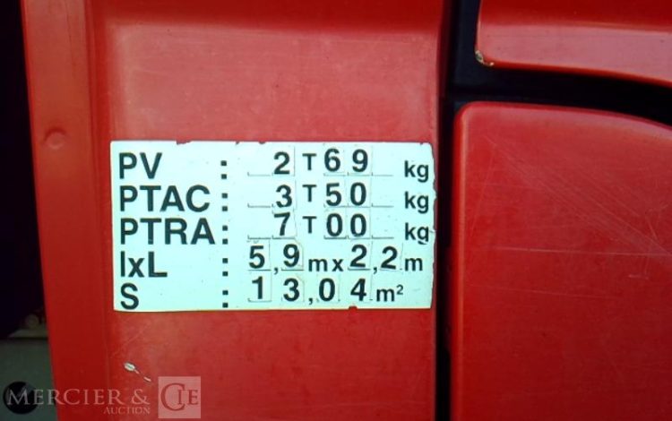 IVECO 35C13 BENNE SIMPLE CABINE  EG-322-QK