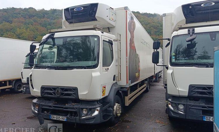 RENAULT PORTEUR D14 AVEC GROUPE FROID CARRIER – PTAC : 14 T – DIESEL BLANC EH-605-HV
