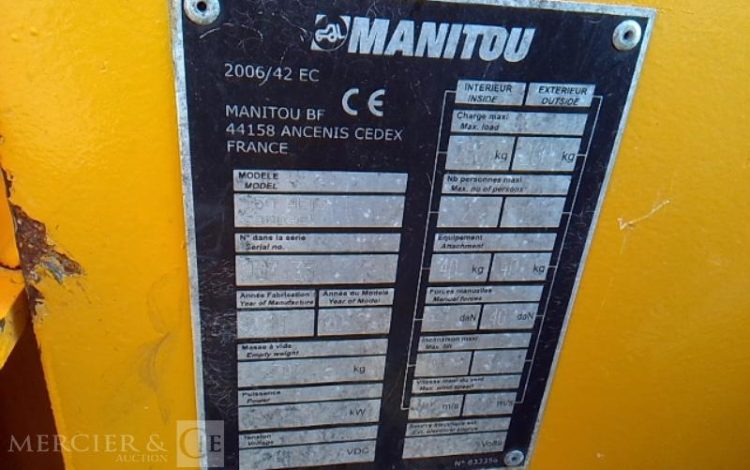 MANITOU NACELLE ARTICULEE 150 AETJ COMPACT – 14M – 564H – AN2012  ELE010084