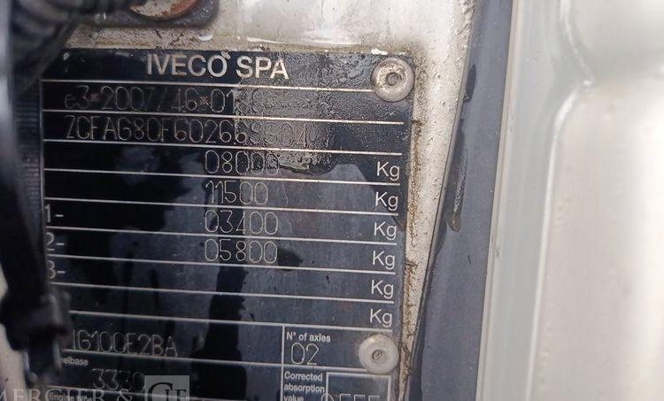IVECO EUROCARGO 80-120 AVEC GROUPE FROID EN DESIGNATION – DIESEL – 428362 KMS BLANC EN-540-MG