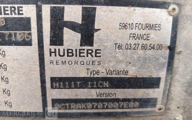 HUBIERE REMORQUE CITERNE 500L  EQ-544-AD