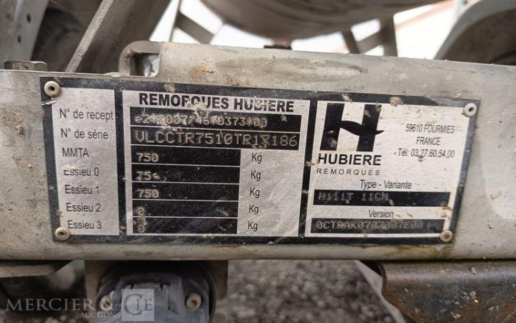 HUBIERE REMORQUE CITERNE 500L  ES-713-MT