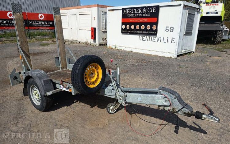 HUBIERE REMORQUE PORTE ROULEAU 1 ESSIEU – PTAC : 1,3 TONNE  ET-474-GS