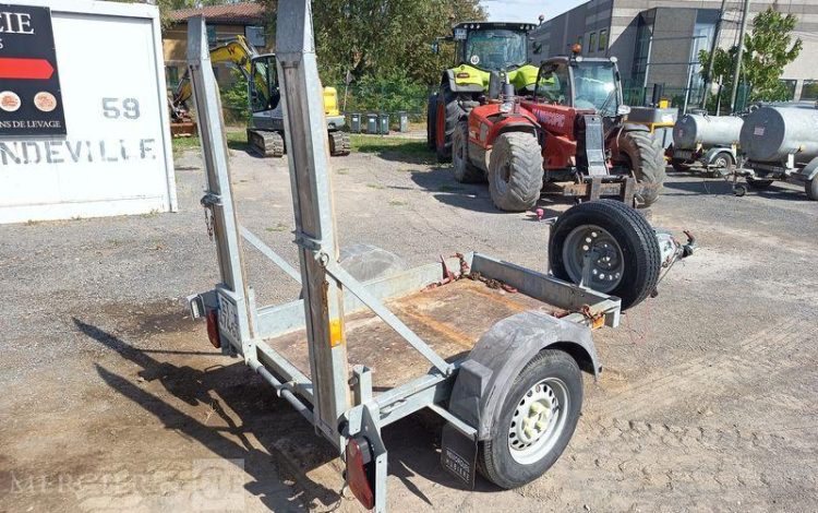 HUBIERE REMORQUE PORTE ROULEAU 1 ESSIEU – PTAC : 1,3 TONNE  ET-474-GS