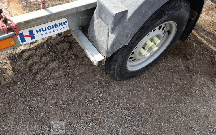HUBIERE REMORQUE PORTE ROULEAU 1 ESSIEU – PTAC : 1,3 TONNE  ET-474-GS