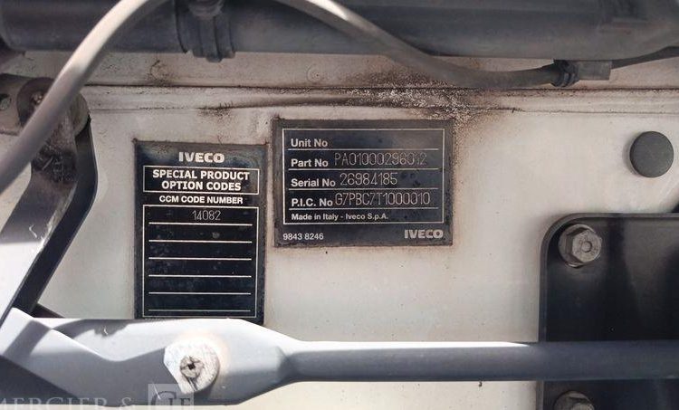 IVECO EURO CARGO 160-210 EN DESIGNATION – GAZ – 161059 KMS BLANC ET-704-WB